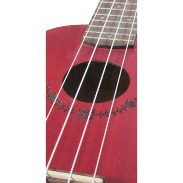 Ukelele La Sevillana Svuke-50c Concierto Rojo